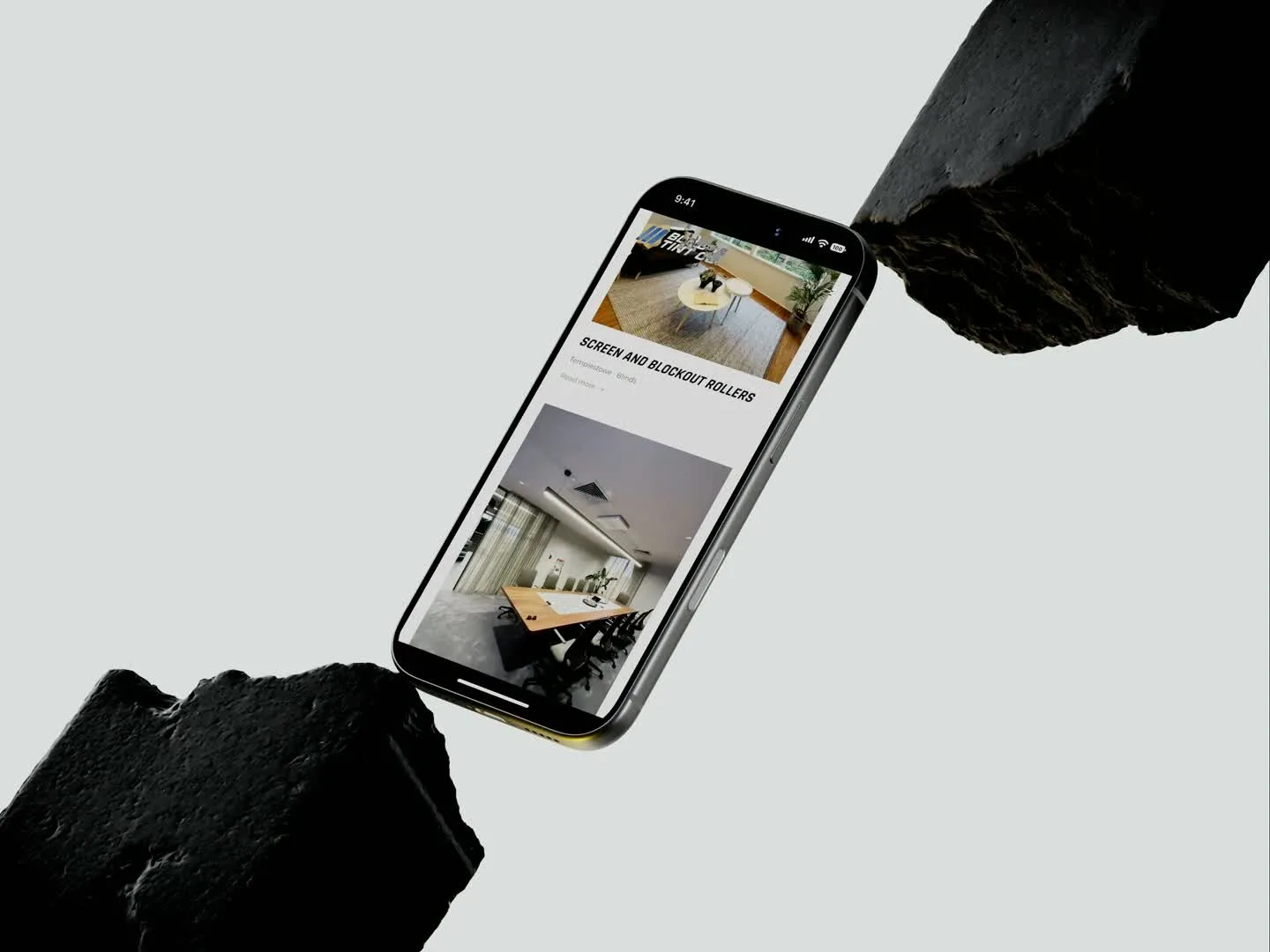 Stay Shady (formerly Blinds & Tint Co), mobile website preview