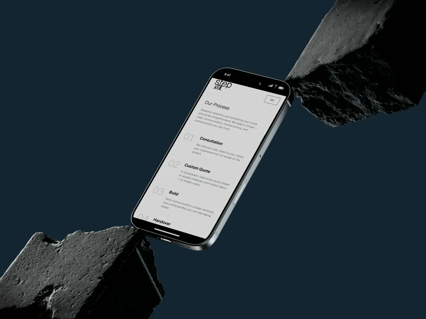 Constructions by Lucas, mobile website preview