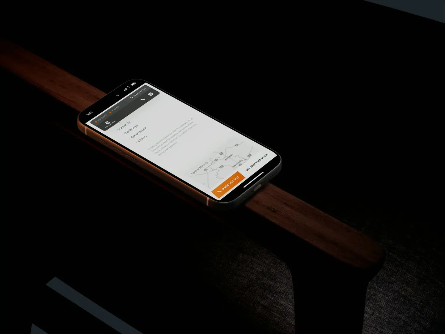 G-TEC Electrical, mobile website preview