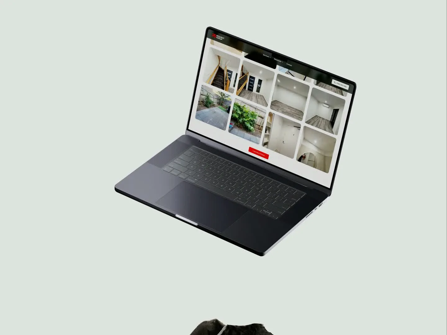 Request Group, desktop website preview