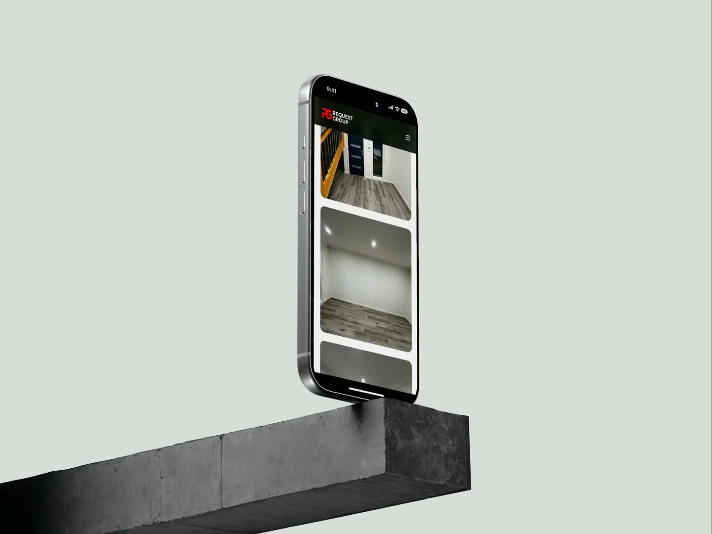Request Group, mobile website preview