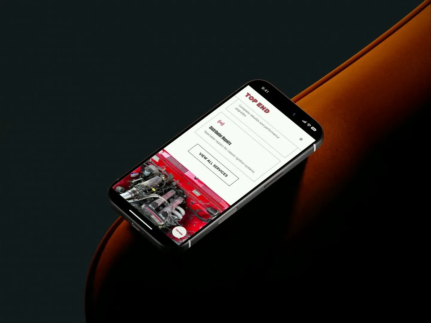 Top End Automotive, mobile website preview